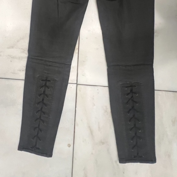 RAG & BONE WOMEN’S STRAIGHT LEG SKINNY JEAN, SIZE US 27, MATTE BLACK/GRAY - Picture 12 of 14